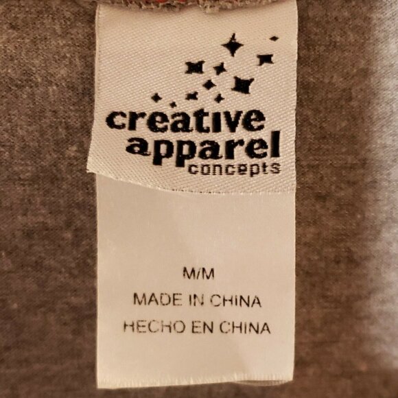 Creative Apparel Womens University Of Nebraska Short Sleeve Grey Top - Picture 5 of 6